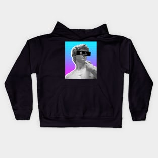 Japanese Aesthetic Greek Bust | Vaporwave Kids Hoodie